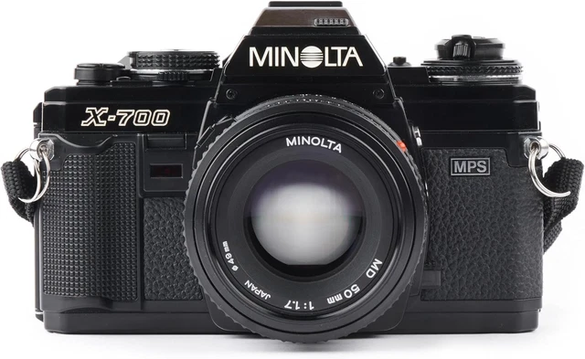 MINOLTA X-700 VINTAGE SLR Film Camera Working w/ Minolta MD 35