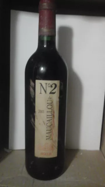 Moulis - "Le Numéro 2" - Second vin du Château Maucaillou - 2001 - bon niveau