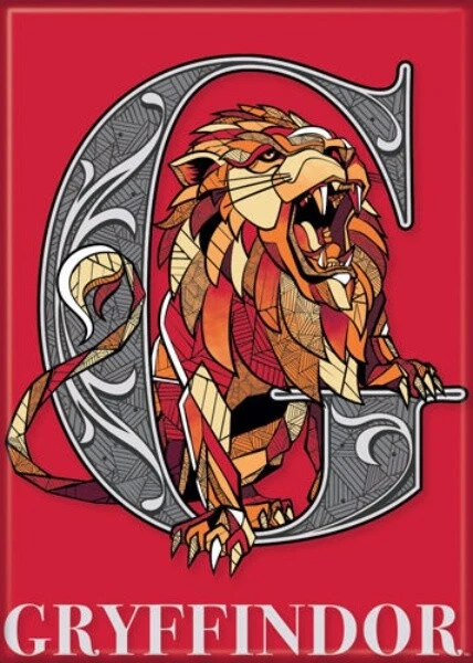 Harry Potter House Of Gryffindor Logo Crest Refrigerator Magnet