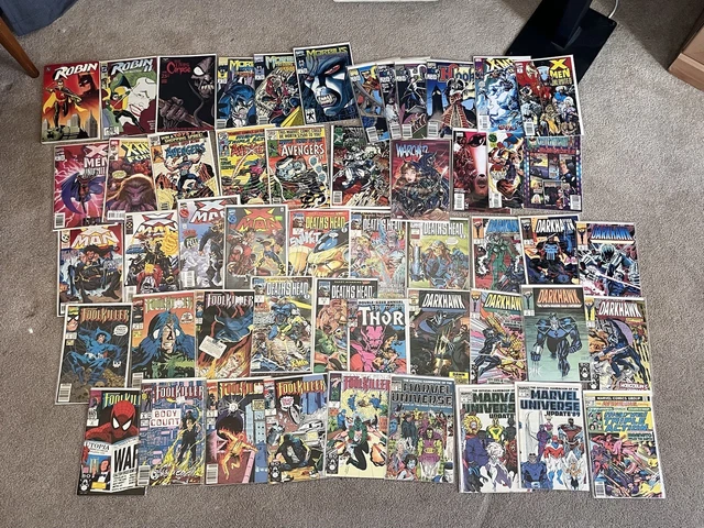 Vintage Marvel Comic Lot Mixed Avengers X-Men Superhero Foolkiller Thor Darkhawk