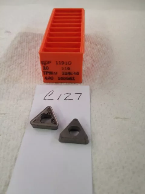 10 New Seco Tpmm 324E-46 Carbide Inserts Grade: 516 {C127}