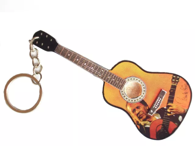 Porte clef forme guitare flamenca Paco de Lucia signature