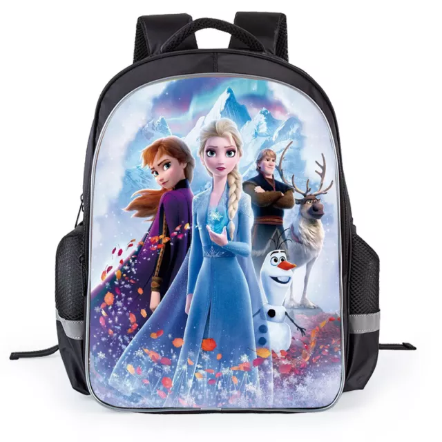 Hot 16" Boys Girls Kids Backpack Frozen Elsa/Anna Character Rucksack School Bag