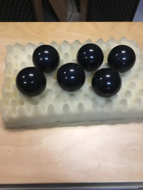 57mm diameter black acrylic sphere balls A Lot Of Six￼