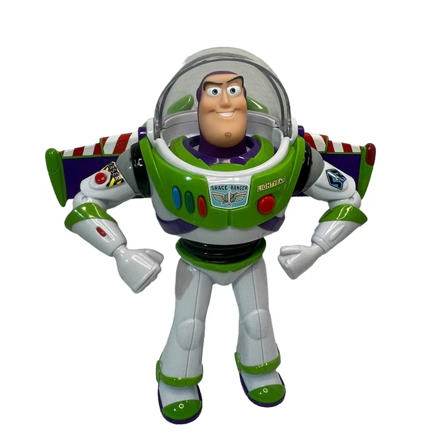 BUZZ LIGHTYEAR DISNEY Pixar 12" Thinkway Toy Story Lights Sound Works