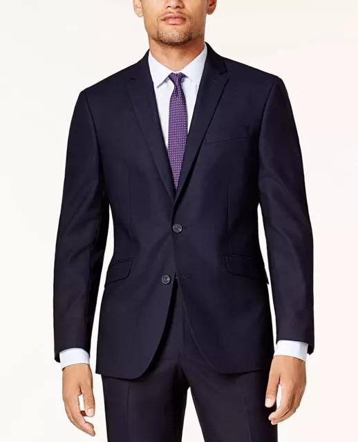 BNWT Kenneth Cole Reaction Mens Ready Flex Slim Fit Suit Jacket Navy (44R)