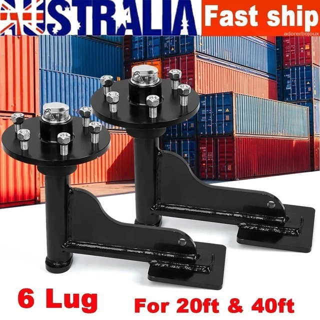 Container Wheel Hub 2-PACK SHIPPING CONTAINER Wheels Kit 6-Lug Bolt On Wheels Shipping ...