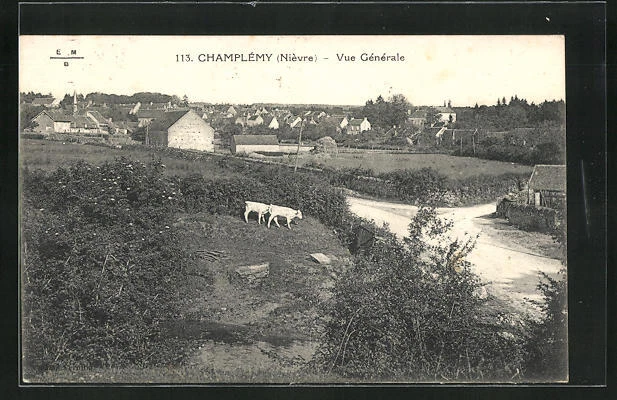 CPA Champlémy, Vue Generale 1931