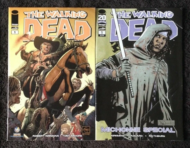 *2 COMIC LOT* WALKING DEAD #1 CHICAGO COMIC CON & MICHONNE SPECIAL 2012/13 Image