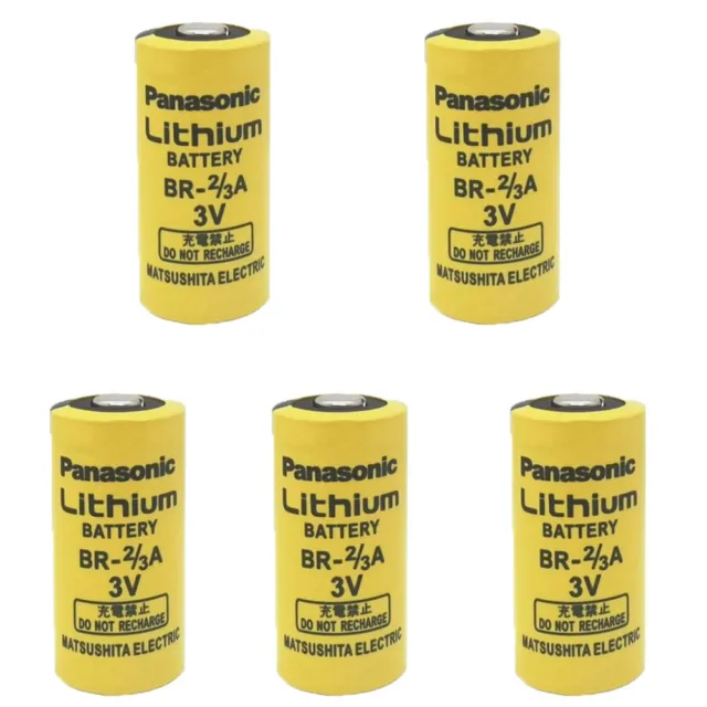5x For Panasonic BR-2/3A 3V Li-ion Battery 1600mAh Non-rechargeable Battery