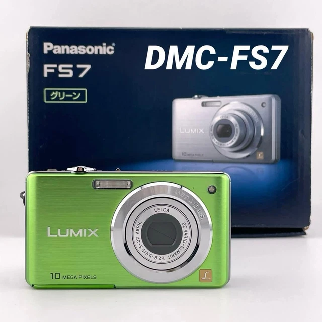PANASONIC LUMIX DMC-FS7 Green Compact Digital Camera [No English