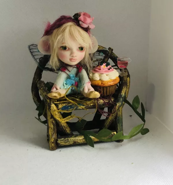 OOAK Polymer Fairy “Jojo’s Birthday **Raggamuffinisland Magical Art**