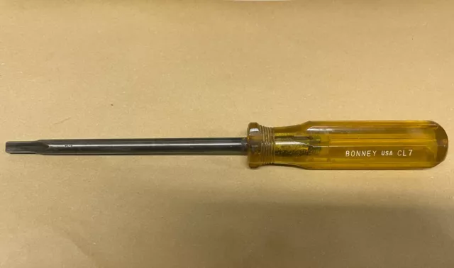 Bonney USA CL7 CLUTCH HEAD SCREWDRIVER 5/16 QUALITY VINTAGE USA TOOL Specialty