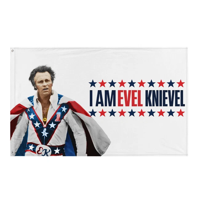"RODILLA I AM EVEL ""Bandera/Arte de pared 34x56 pulgadas"