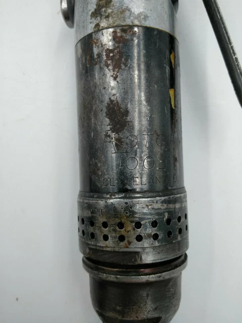 Vintage Rotor Tool Air Impact Ratchet - 3/8 in Drive Cleveland Untested 7
