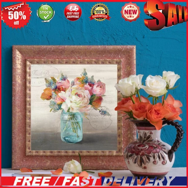 Table Flower Oil Paint By Numbers Kit DIY Acrylic Painting on Canvas (B2025)