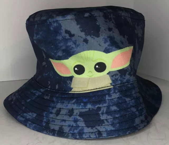 Star Wars The Mandalorian Bucket Hat Grogu The Child Baby Yoda Blue Lucasfilm