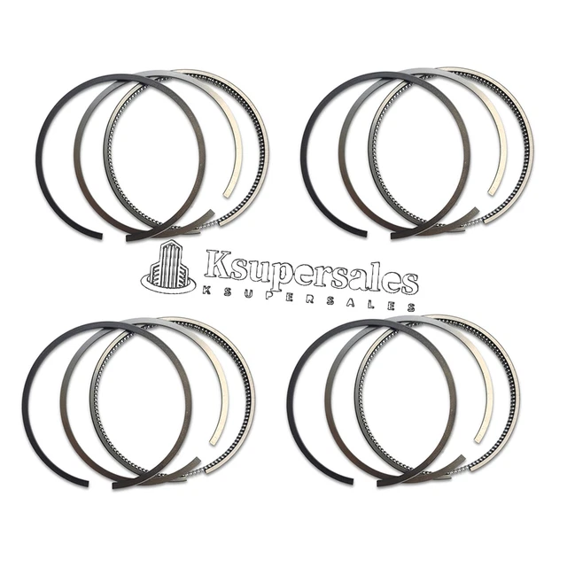 4PCS 4TNE84 Piston Rings for Yanmar 4TNE84 Engine John Deere Tractor 990 4500