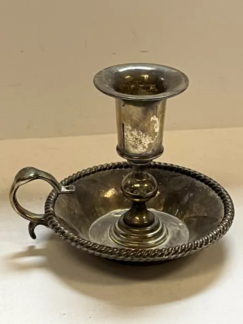 Vintage Silver Plated Candle Stick Holder