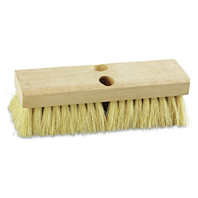 Boardwalk 10 in. Deck Brush Head - White Tampico Bristle