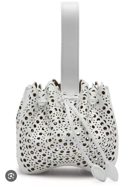 Alaia Rose Marie Bag | Laser Cut | White | Leather | Good Condition | +Dustbag