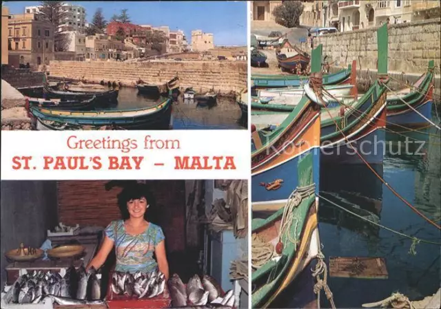 71821213 Malta St. Pauls Bay Boote Fishing Harbour  Malta St. Pauls Bay