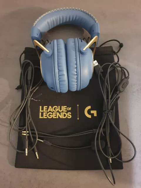 (G1) Logitech G PRO X Gaming-Headset - Blue VO!CE Mikrofon League of Legends