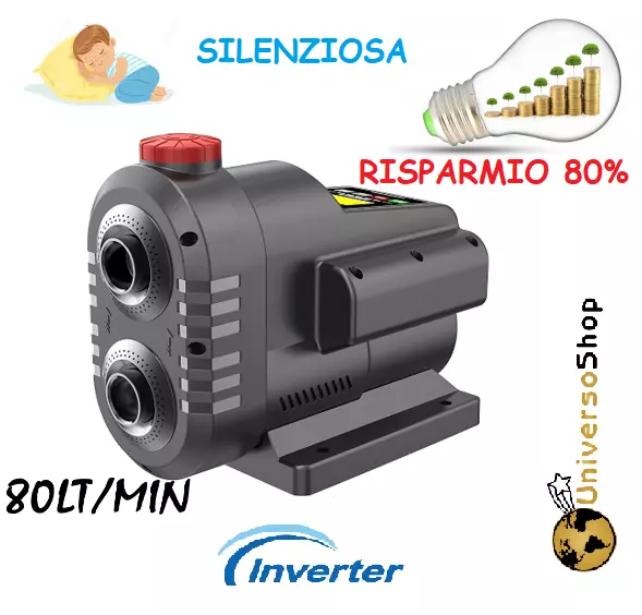 Kit Autoclave Elettropompa Con Inverter Pompa Aumento Pressione Idrica  1 Hp