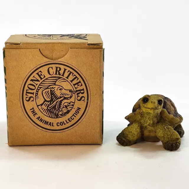 Stone Critters Littles Galapagos Turtle Figurine SCL-096 Animal Collection 1998