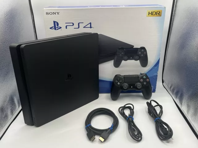 Sony PS4 Slim Console Only CUH-2100A 500GB Jet Black PlayStation4 with box 007