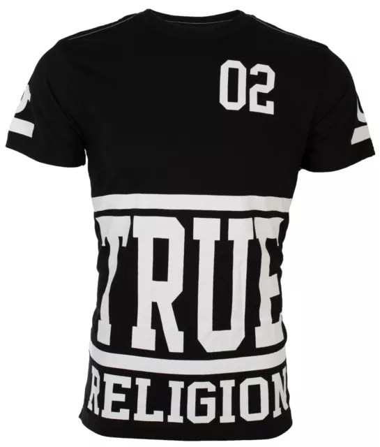 $95 TRUE RELIGION Black STARTER Oversized Short Sleeve Designer Graphic T-shirt