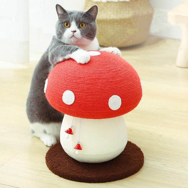Cute Cat Scratching Tree Post Stand Pet Kitten Bed Scratcher Climbing Tower Toys