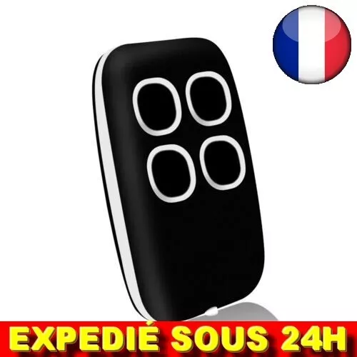 Qiilu Télécommande Porte de Garage Universelle 4 Boutons 433MHz, Anti Qiilu Télécommande Porte de Garage Universelle 4 Boutons 433MHz, Anti