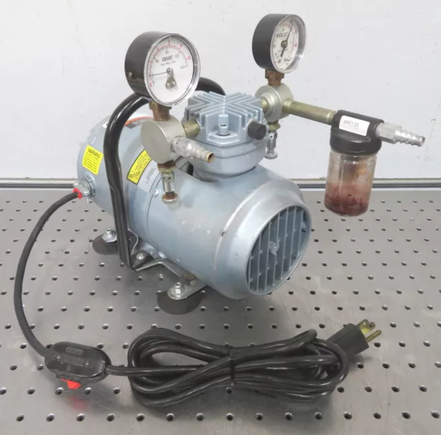 C182703 Gast 1HAB-25-M100X Vacuum Pump Air Compressor (115VAC, 1/6hp, 60Hz) C182703 Gast 1HAB-25-M100X Vacuum Pump Air Compressor (115VAC, 1/6hp, 60Hz)