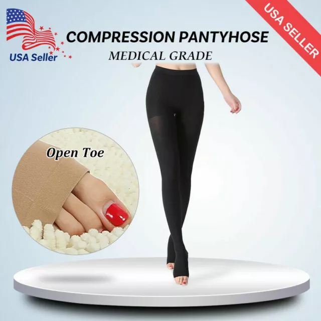 Women Men Compression Pantyhose Tights Support Nurse Medical Swelling Stockings