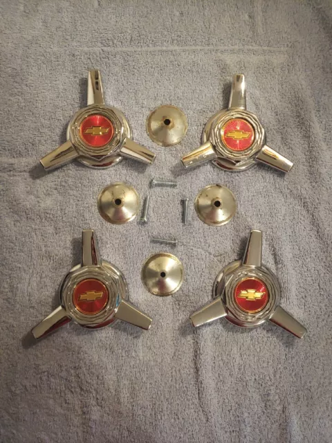 VINTAGE CHEVY 70S 80s Spinners Wheel Center Caps Set Of 4 $79.95 - PicClick