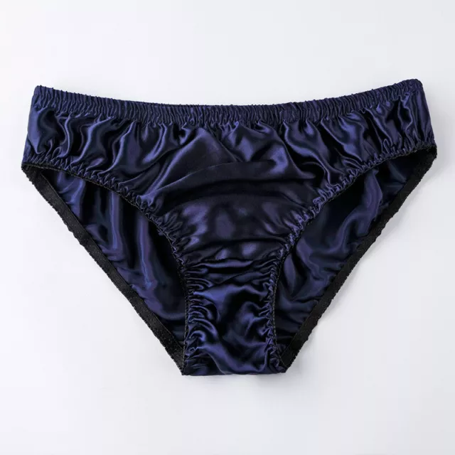 MENS PURE SILK Bikini Satin Briefs Knickers Underwear Delta Panties ...
