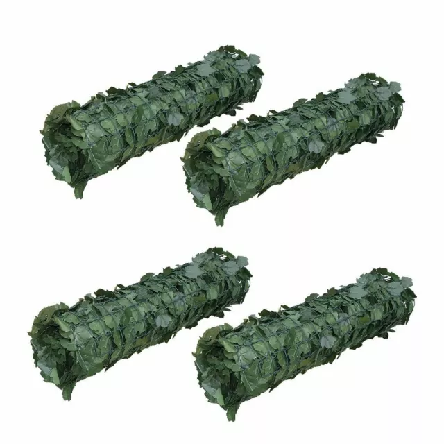 ALEKO Lot of 4 Faux Ivy Privacy 94" X 39" Fence Screen Artificial Outdoor Decor