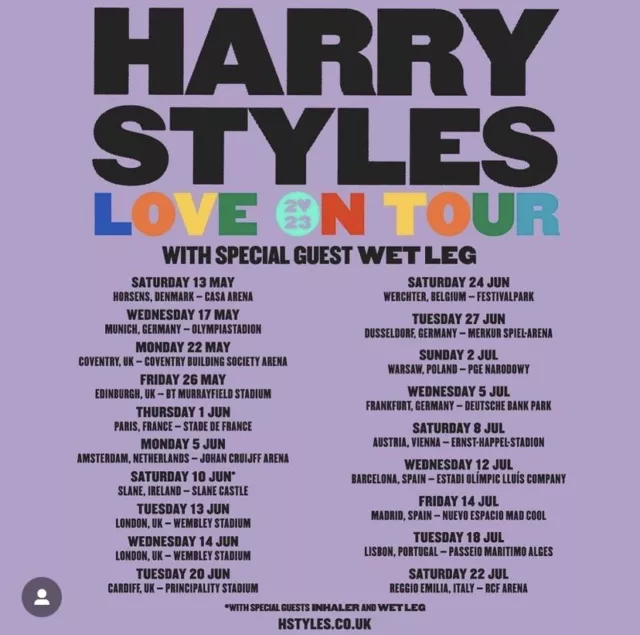 Harry Styles Ticket Frankfurt