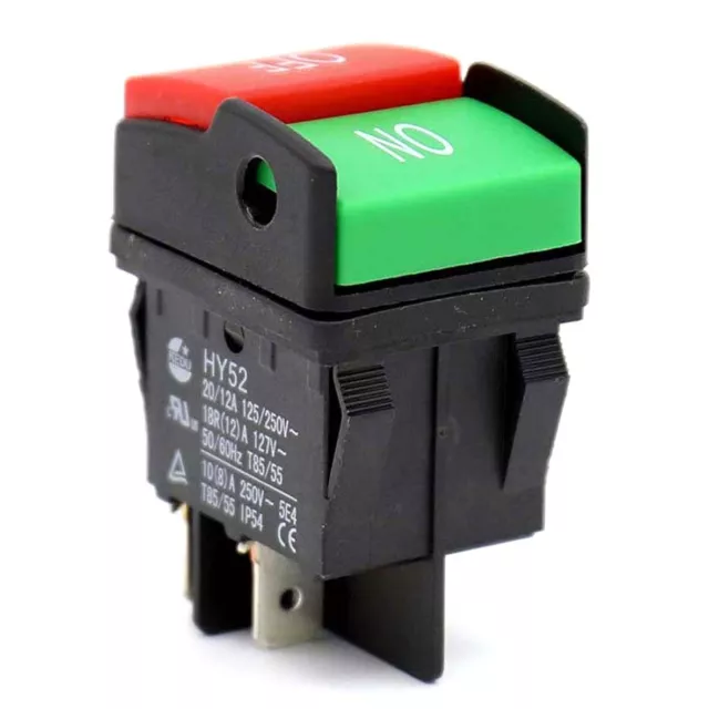 Electric Push Button Switch Button On 1pc 125 / 250V AC (AC) HY52 IP54