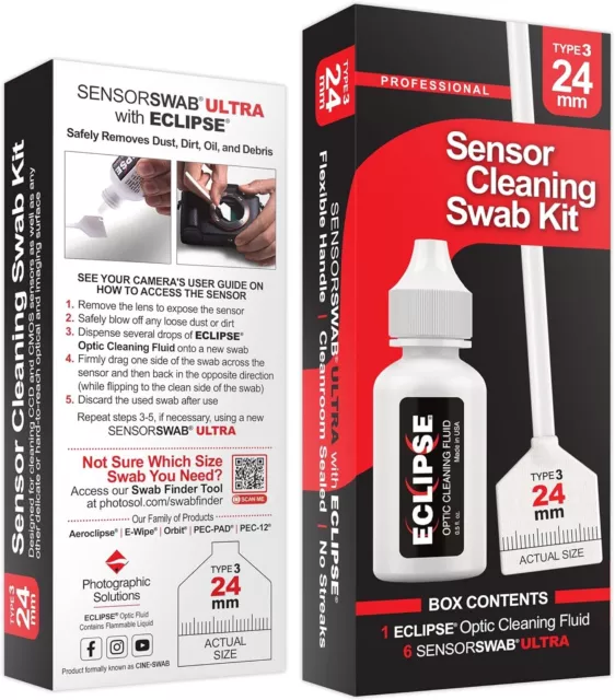 Photographic Solutions Sensor Cleaning Swab Kit + Eclipse for Full Frame Cameras