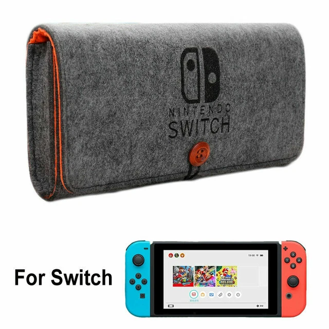 Portable Felt Carrying Case for Nintendo Switch/Lite Console Travel Storage Bag