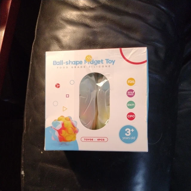 Ball-shaped Fidget Toy For Ages Three And up. Four Piece Set.. Help kids and adu