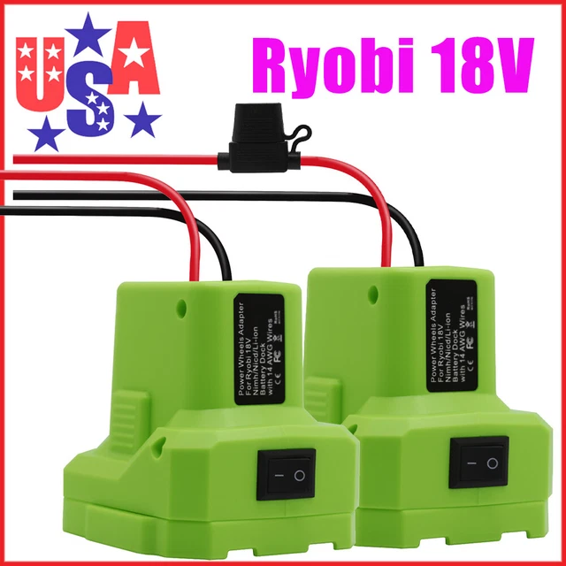 Ryobi 18V Battery To Power Wheels Adapter – Use Your Tool Batteries For Kids' Ride-Ons