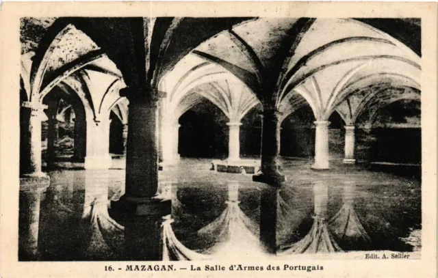 CPA AK MAROC MAZAGAN - La Salle d'Armes des Portugais (219364)