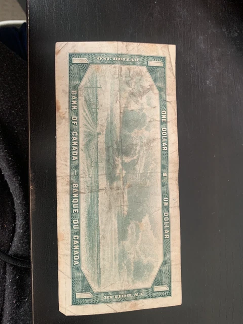1954 One Dollar Canadian Banknote 1$ Bank Of Canada MM 0312269