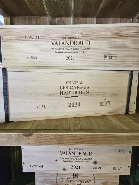 Chateau Valandraud 2021 75cl St-Emilion 1er Grand Cru B en caisse bois unitaire