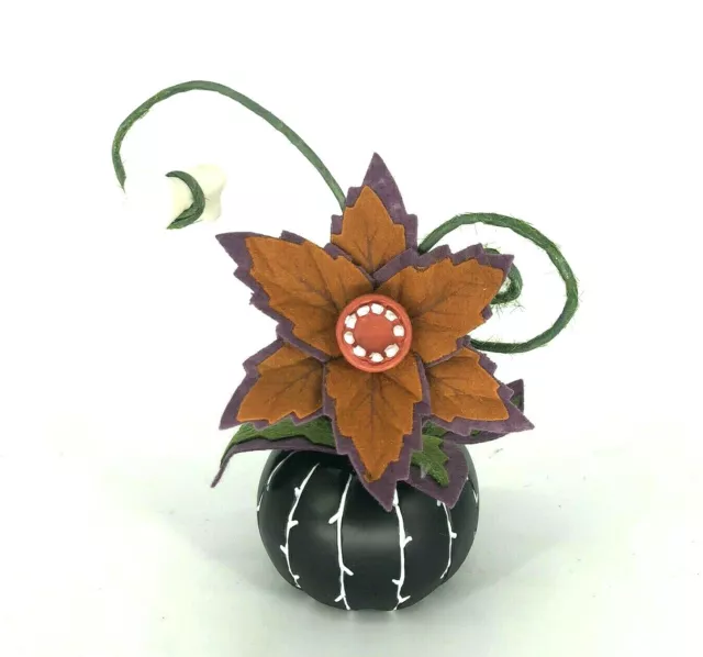 Halloween Orange Black Faux Creepy Plant Decorative Hyde And EEK! Boutique Poppy