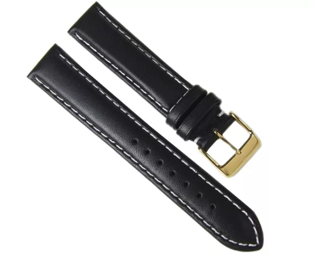 Barington Correa de Reloj Cuero Rind-Rustica Negro 18mm 80361810G