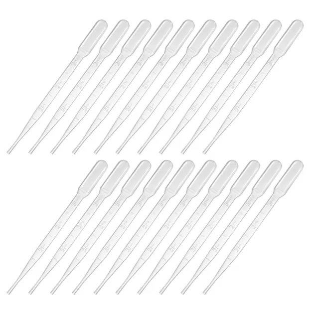 100pz 3ml monouso pipette Pasteur goccia liquido contagocce graduato 150mm